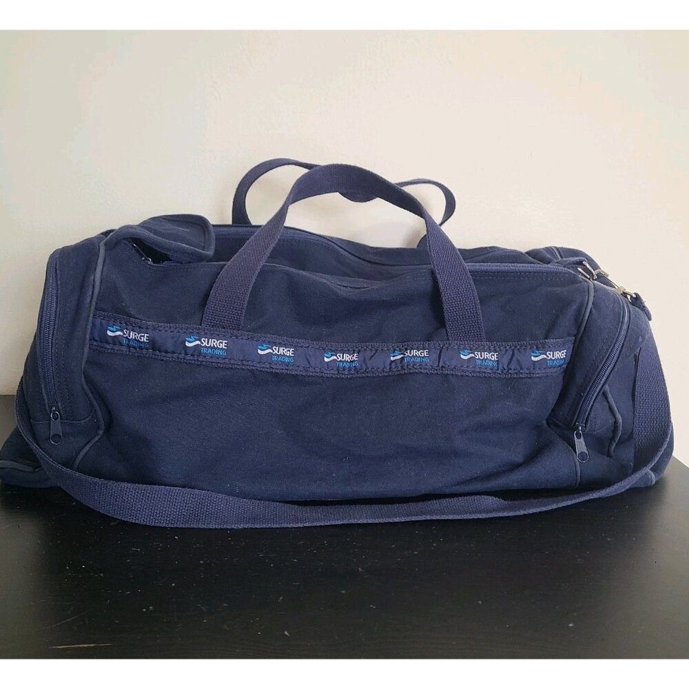 Scarborough Tweed 23" Banker 3 Pocket Duffle Gym Bag Blue